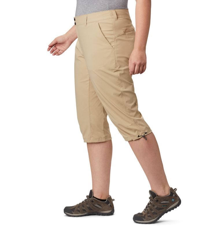 Pantaloni Columbia Saturday Trail II Knee Dama Kaki | Plus Size QO1Q8ZS70